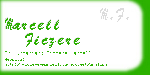 marcell ficzere business card